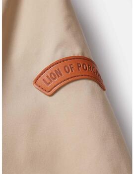 Gabardina Lion Of Porches corta beige