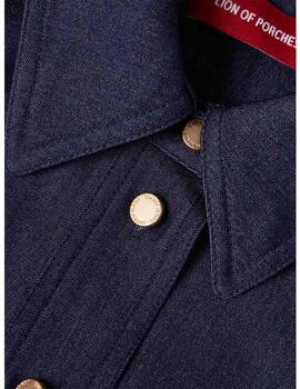 Vestido Lion Of  Porches camisero plisado