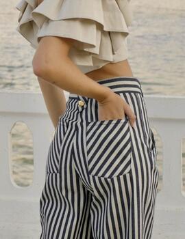 Pantalón Highly preppy raya marinera
