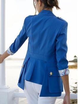 Sahariana Highly preppy azul capri