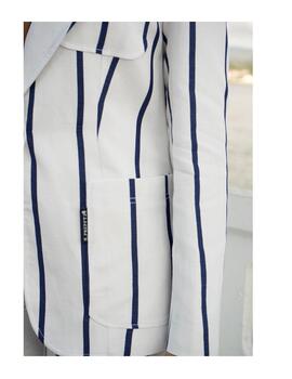 Chaqueta Highly Preppy lino a rayas