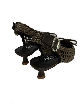 Zapato Ezzio destalonado velvet menorca cacao