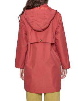 Gabardina MDM canesú teja