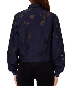 Chaqueta Liu Jo bomber drapeada azul marino