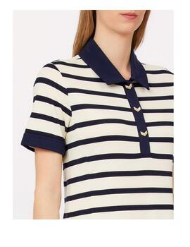 Vestido Liu Jo camisero rayas marinero