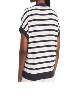 Jersey Liu Jo escote pico rayas marineras