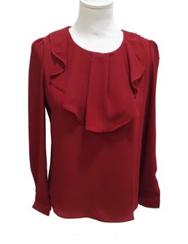 BLUSA CON VOLANTE CUELLO