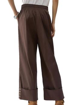 Pantalón Liu Jo joigging con eyelets marrón