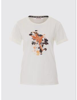 Camiseta Liu Jo pajarito y logo en strass