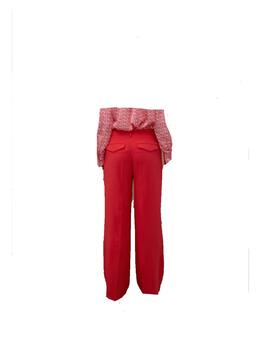 Pantalón Lola Casademunt recto coral