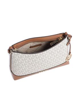 Bandolera Michael Kors Andie logos beige