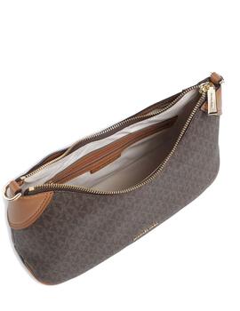 Bandolera Michael Kors Jet set md  logos marrón