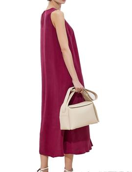 Vestido Decenioblargo tencel berenjena