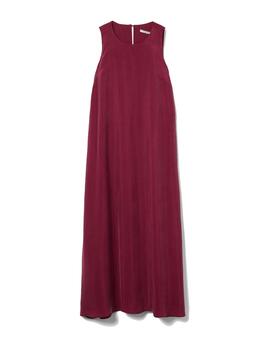 Vestido Decenioblargo tencel berenjena