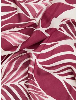 Pañuelo Decenio estampado floral berenjena