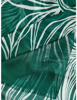 Pañuelo Decenio estampado floral verde
