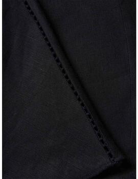 Vestido Decenio largo lino negro