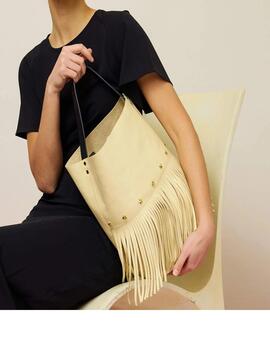 Bolso Mercules Bucket Fringes talco