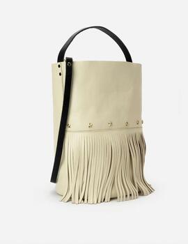 Bolso Mercules Bucket Fringes talco