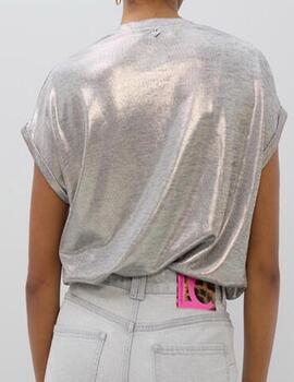 Camiseta Lola Casademunt cuello pico laminado