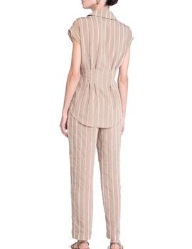 Camisa Lola Casademunt con pinzas a rayas