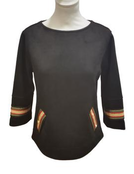 SUDADERA ANTELINA NEGRA-ORO