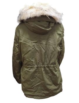 PARKA MILITAR CAPUCHA CON PELO