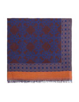 FOULARD MOSSAIC MARRON/ AZUL