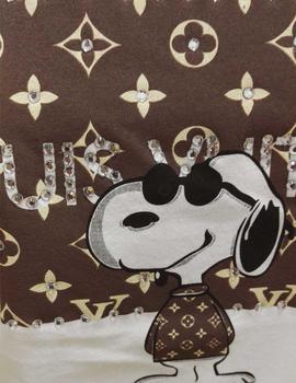 CAMISETA STRASS LOUIS VUITTON SNOOPY