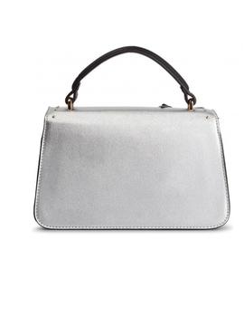 BOLSO M. TOP HANDLE PLATA