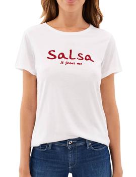 CAMISETA LETRAS ROJO