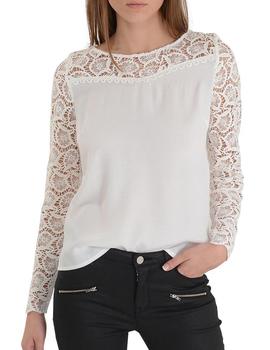 BLUSA MANGAS DE ENCAJE