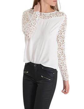 BLUSA MANGAS DE ENCAJE