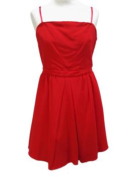 VESTIDO CON TUL ROJO