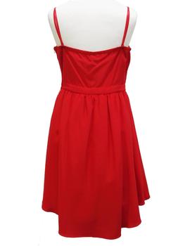 VESTIDO CON TUL ROJO