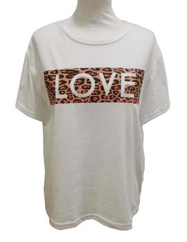 CAMISETA LOVE ANIMAL PRINT