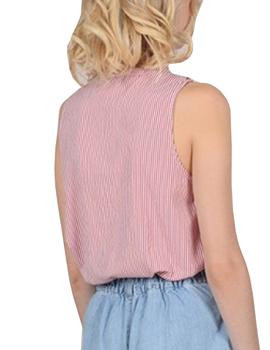 BLUSA LISTAS - VOLANTE EN PICO