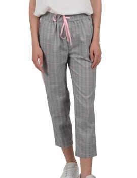 PANTALON PRINCIPE GALES GRIS/ROSA