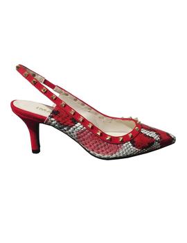 ZAPATO SERPE ROJO CON TACHAS