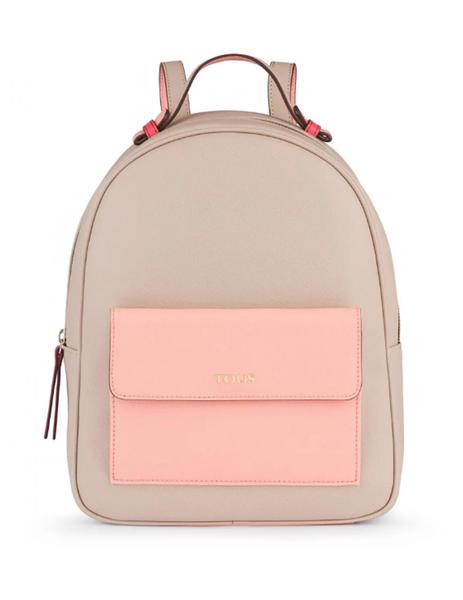 MOCHILA TOUS ESSENCE MARFIL-ROSA