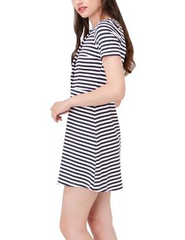 VESTIDO COSETTE LISTAS AZUL