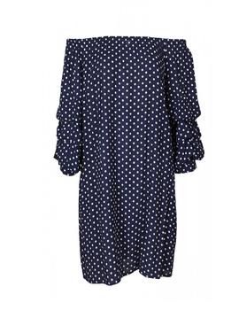 VESTIDO LUNARES VOLANTES EN MANGAS