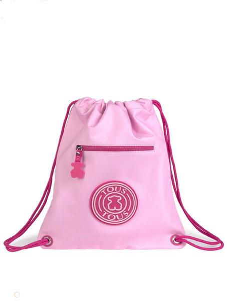  TOUS Mochila de nailon de color rosa para mujer