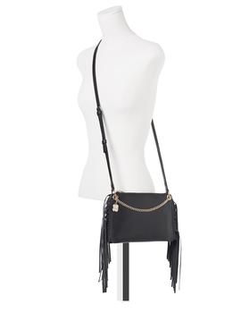 BANDOLERA TOUS NEW LIZ FRINGES NEGRO