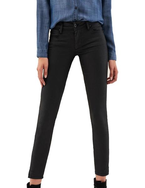 PANTALON SALSA ENCERADO NEGRO