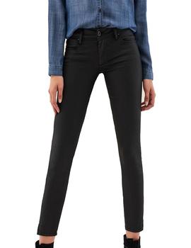 PANTALON SALSA WONDER ENCERADO NEGRO