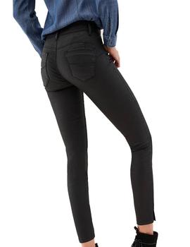 PANTALON SALSA WONDER ENCERADO NEGRO