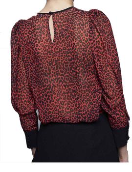 BLUSA MANCHA PRINT ROJA