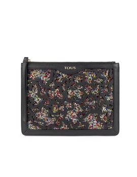 CLUTCH TOUS K. SHOCK FUN NEGRO-MULTI