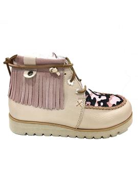 BOTIN NIVAL FLECOS MILITAR ROSA